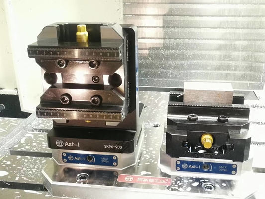 0,005 mm macchina punto zero fissaggio in acciaio duro 22KN forza di bloccaggio in alluminio