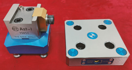 Morsa manuale a 5 assi in acciaio di precisione flessibile con fissaggio a coda di rondine di grandi dimensioni